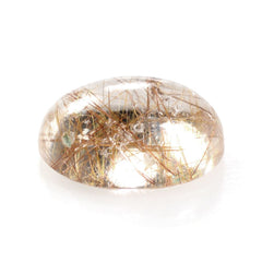 RED RUTILE QUARTZ OVAL CAB 9X7MM 1.78 Cts.