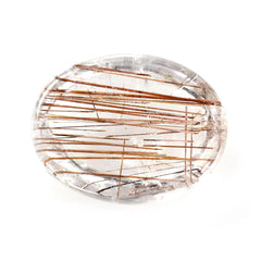 RED RUTILE QUARTZ OVAL CAB 10X8MM 2.55 Cts.
