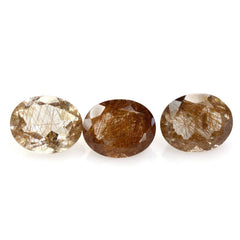 RED RUTILE QUARTZ OVAL CAB 10X8MM 3.00 Cts.