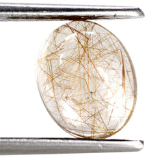 RED RUTILE QUARTZ OVAL CAB 10X8MM 2.60 Cts.