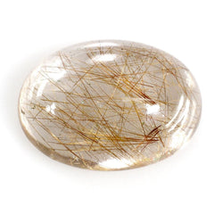 RED RUTILE QUARTZ OVAL CAB 14X10MM 5.49 Cts.
