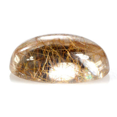 RED RUTILE QUARTZ OVAL CAB 14X10MM 6.10 Cts.