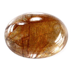 RED RUTILE QUARTZ OVAL CAB 16X12MM 8.73 Cts.