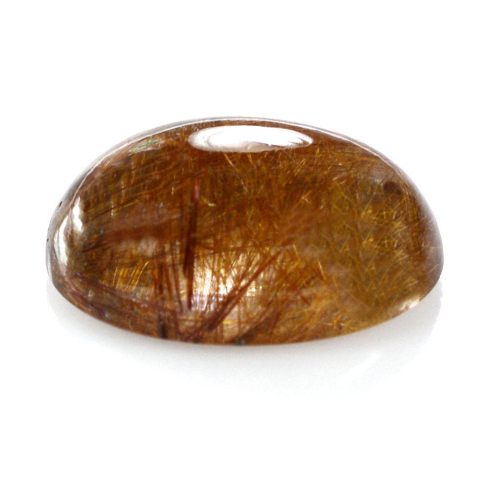 RED RUTILE QUARTZ OVAL CAB 16X12MM 8.73 Cts.