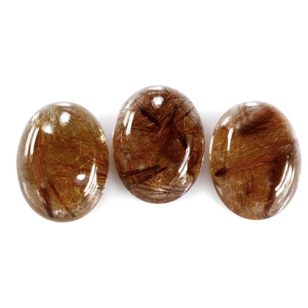 RED RUTILE QUARTZ OVAL CAB 16X12MM 8.73 Cts.