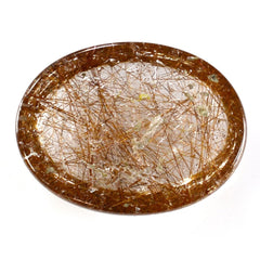 RED RUTILE QUARTZ OVAL CAB 16X12MM 8.30 Cts.