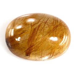 RED RUTILE QUARTZ OVAL CAB 18X13MM 13.80 Cts.