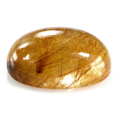 RED RUTILE QUARTZ OVAL CAB 18X13MM 13.80 Cts.