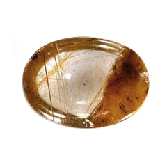 RED RUTILE QUARTZ OVAL CAB 18X13MM 13.70 Cts.