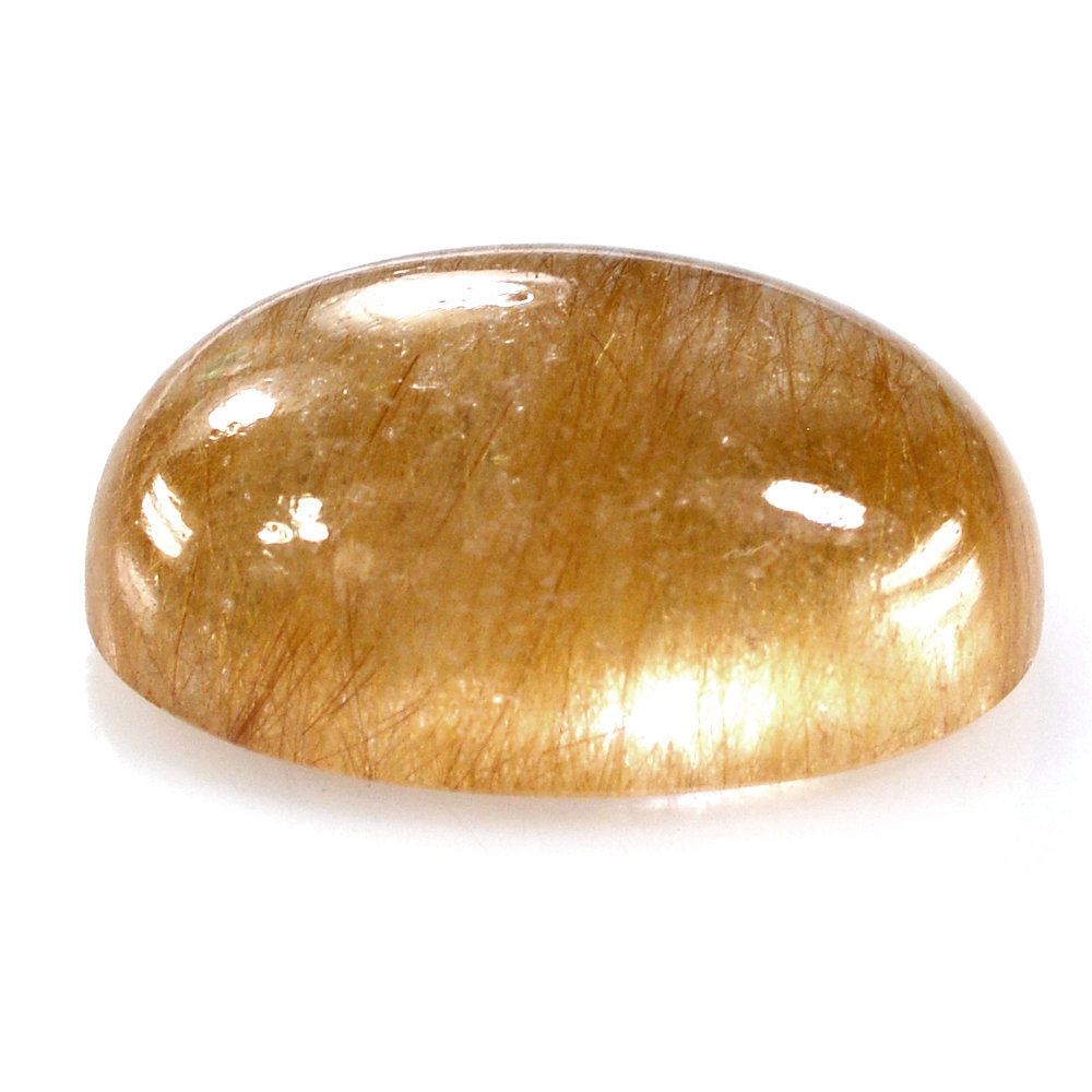 RED RUTILE QUARTZ OVAL CAB 18X13MM 13.20 Cts.