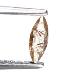 RED RUTILE QUARTZ CUT MARQUISE 8X3MM 0.28 Cts.