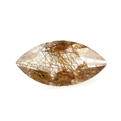 RED RUTILE QUARTZ CUT MARQUISE 8X4MM 0.45 Cts.