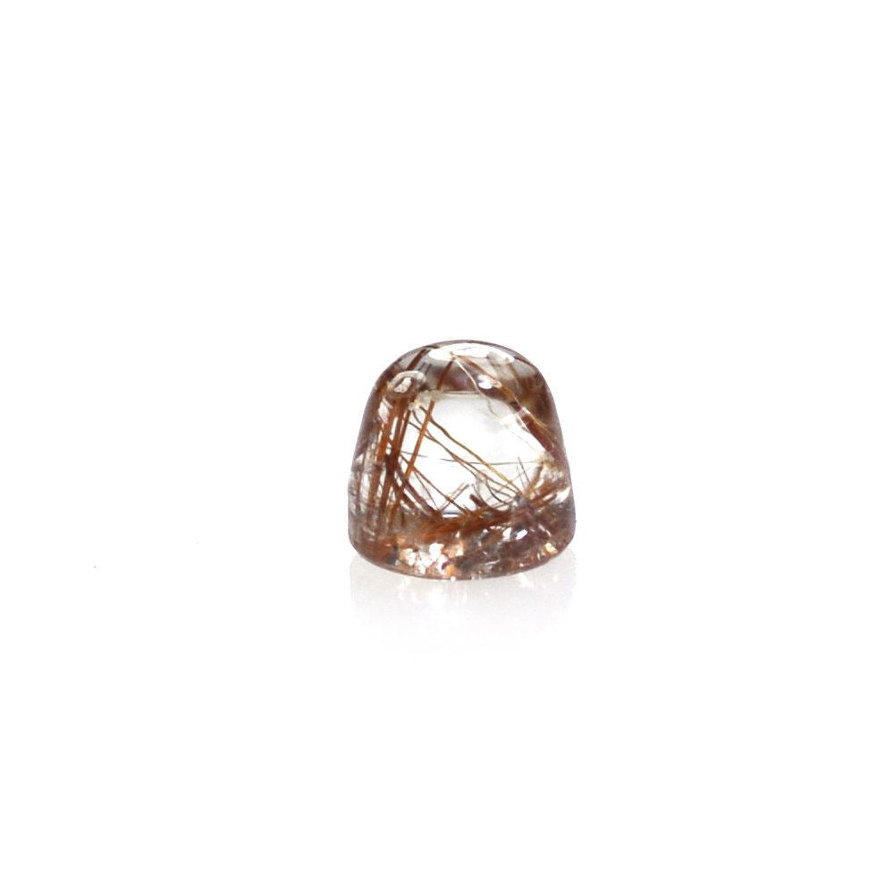 RED RUTILE QUARTZ BULLET CAB 2MM 0.08 Cts.
