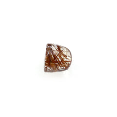 RED RUTILE QUARTZ BULLET CAB 2MM 0.08 Cts.