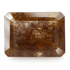 RED RUTILE QUARTZ CUT OCTAGON 16X12MM 10.20 Cts.