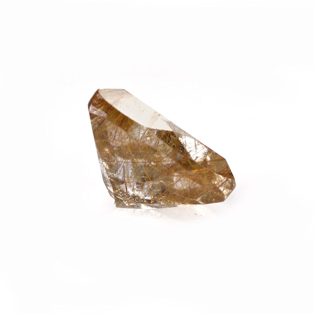 RED RUTILE QUARTZ CUT TRILLION 12MM 5.35 Cts.