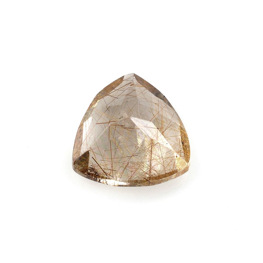 RED RUTILE QUARTZ CUT TRILLION 12MM 5.35 Cts.