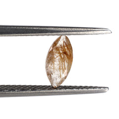 RED RUTILE QUARTZ CUT MARQUISE 8X4MM 0.60 Cts.