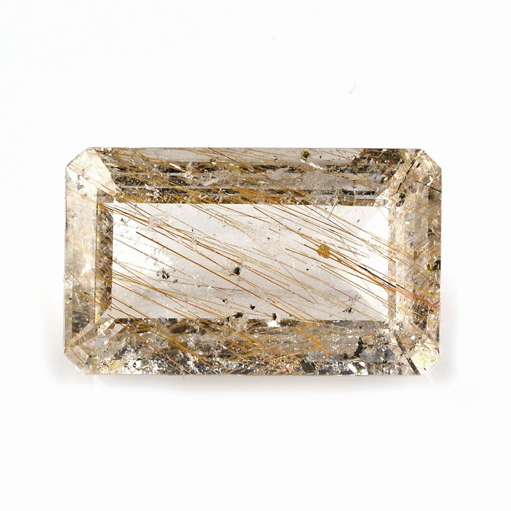 RED RUTILE QUARTZ CUT OCTAGON 23X14MM 20.95 Cts.