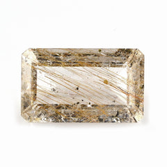 RED RUTILE QUARTZ CUT OCTAGON 23X14MM 20.95 Cts.