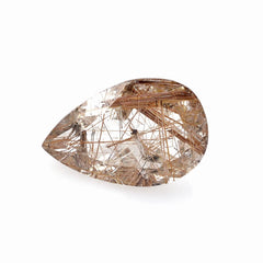 RED RUTILE QUARTZ CUT PEAR 14X9MM 4.00 Cts.