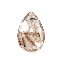 RED RUTILE QUARTZ CUT PEAR 14X9MM 4.00 Cts.