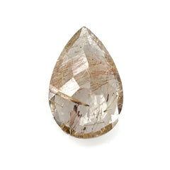 RED RUTILE QUARTZ CUT PEAR 14X9MM 4.65 Cts.