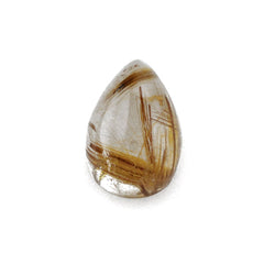 RED RUTILE QUARTZ PEAR CAB 13X9MM 6.09 Cts.