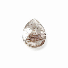 RED RUTILE QUARTZ CUT PEAR 9X7MM 1.48 Cts.