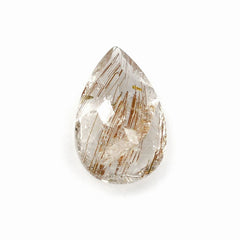 RED RUTILE QUARTZ CUT PEAR 14X9MM 4.10 Cts.