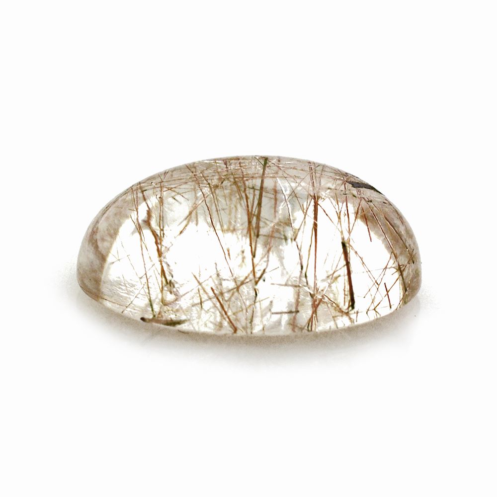 RED RUTILE QUARTZ OVAL CAB 16X12MM 8.93 Cts.