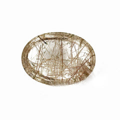 RED RUTILE QUARTZ OVAL CAB 16X12MM 8.93 Cts.