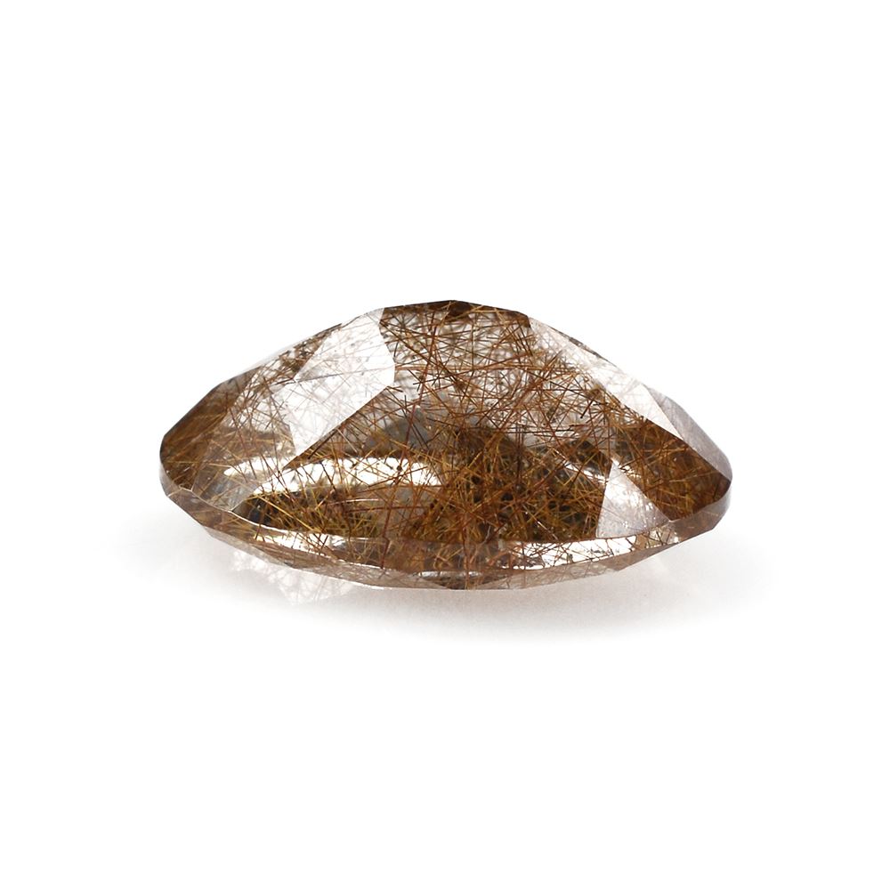 RED RUTILE QUARTZ CUT OVAL 14X10MM 5.20 Cts.