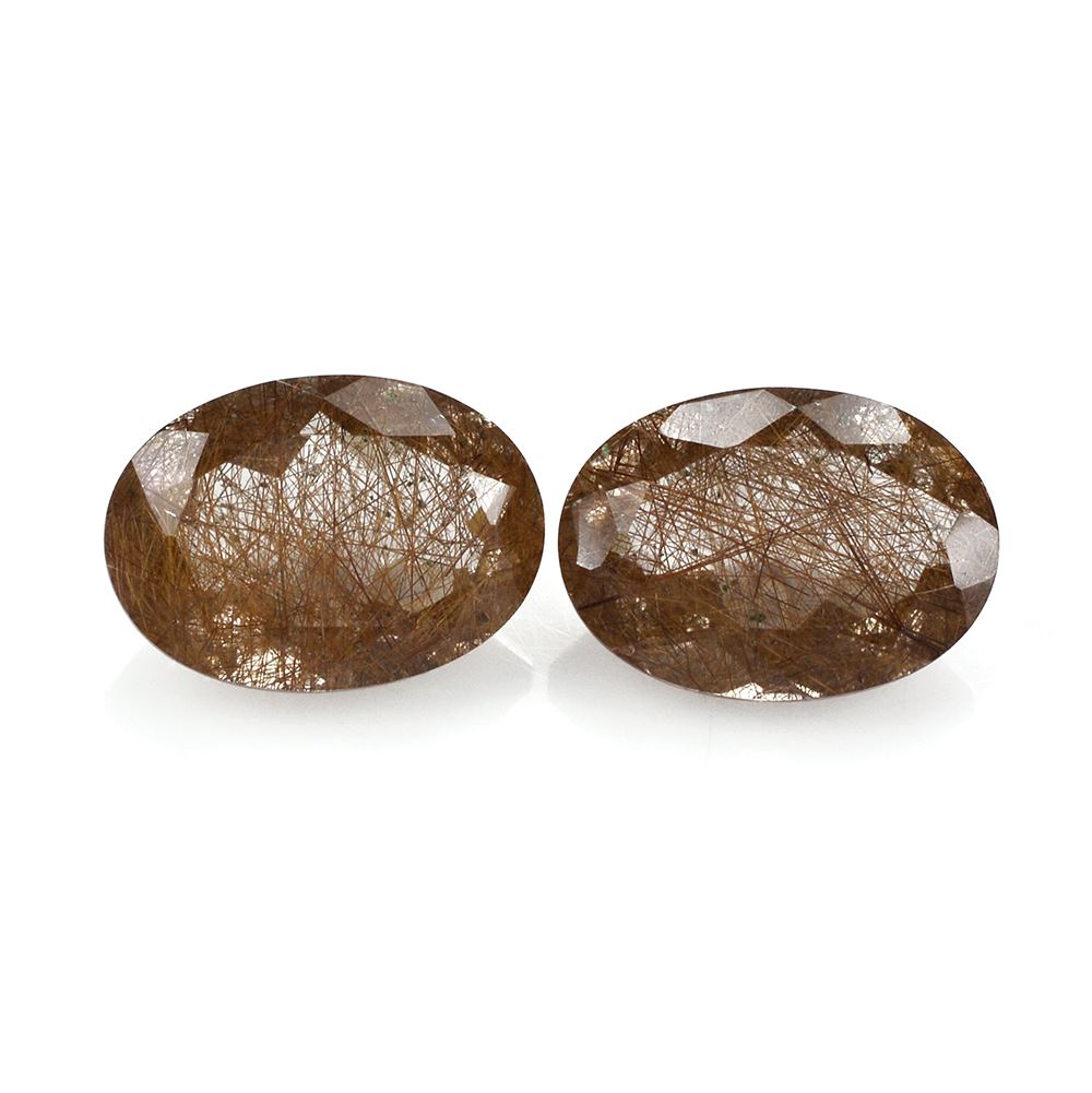 RED RUTILE QUARTZ CUT OVAL 14X10MM 5.20 Cts.