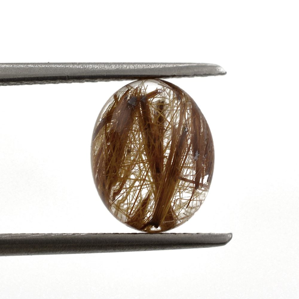 RED RUTILE QUARTZ OVAL CAB 10X8MM 2.80 Cts.