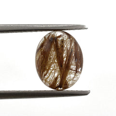 RED RUTILE QUARTZ OVAL CAB 10X8MM 2.80 Cts.
