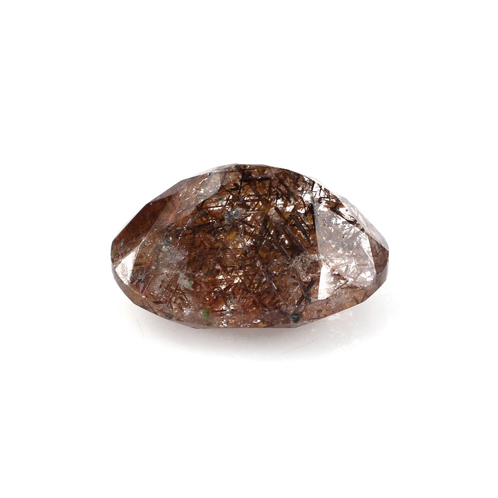 RED RUTILE QUARTZ CUT OVAL 14X10MM 6.60 Cts.