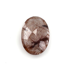 RED RUTILE QUARTZ CUT OVAL 14X10MM 5.07 Cts.