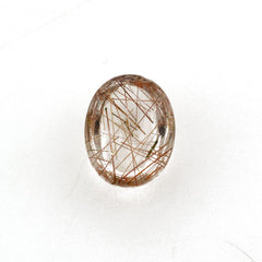 RED RUTILE QUARTZ OVAL CAB 8X6MM 1.15 Cts.