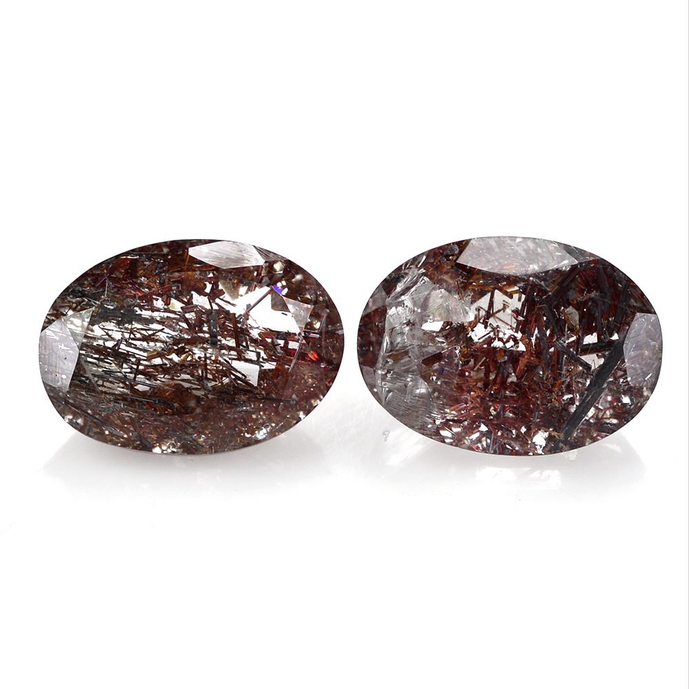 RED RUTILE QUARTZ CUT OVAL 14X10MM 5.83 Cts.