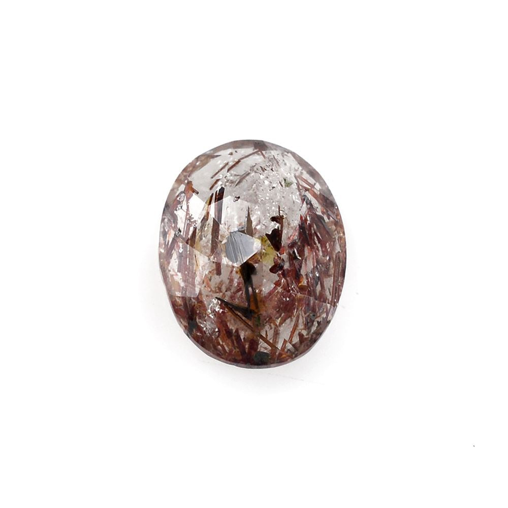 RED RUTILE QUARTZ CUT OVAL 11X9MM 3.70 Cts.