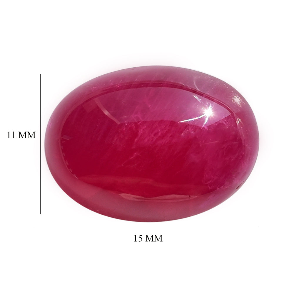 RUBY OVAL CAB 15X11MM 11.68 Cts.