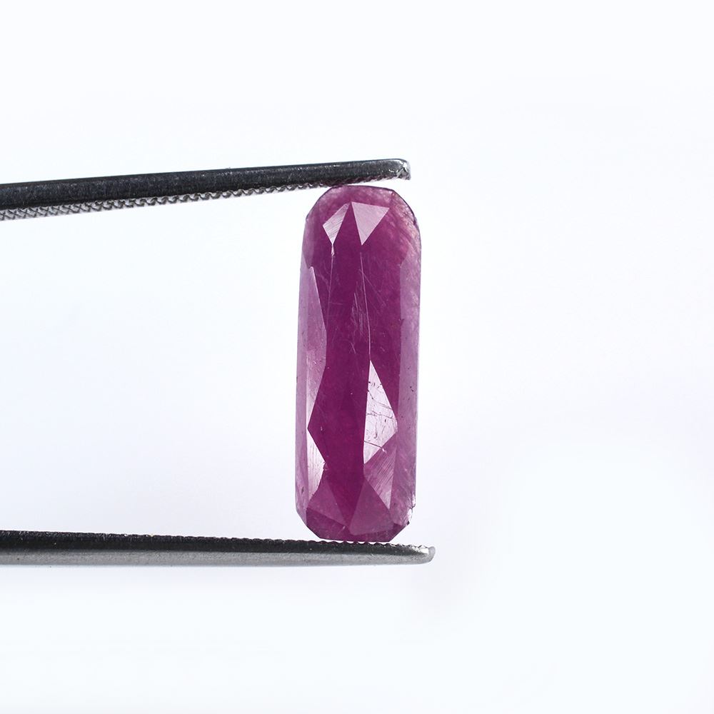 RUBY ROSE CUT OCTAGON CAB 15X5MM 3.41 Cts.