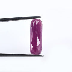 RUBY ROSE CUT OCTAGON CAB 15X5MM 3.41 Cts.