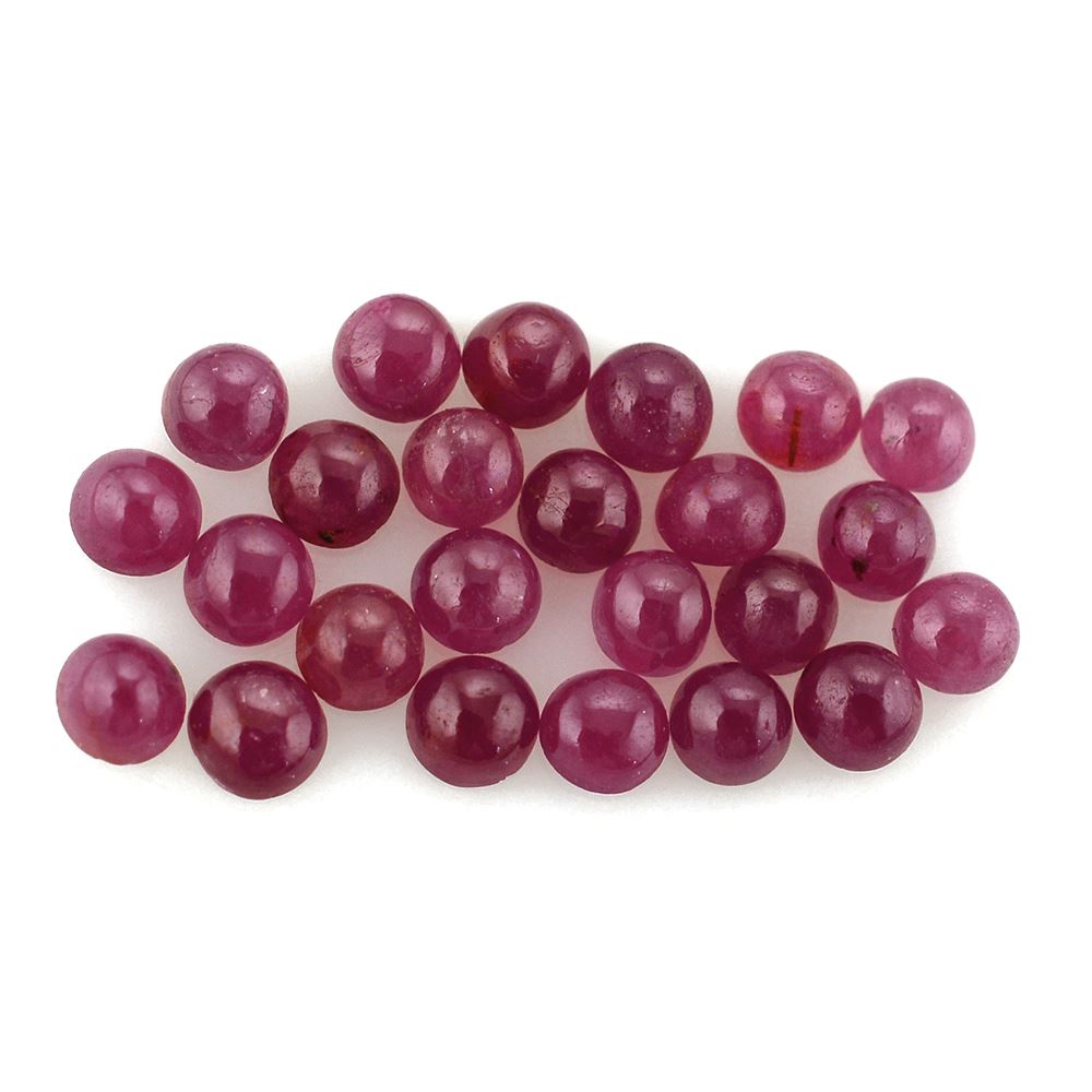 RUBY ROUND CAB 2.50MM 0.11 Cts.