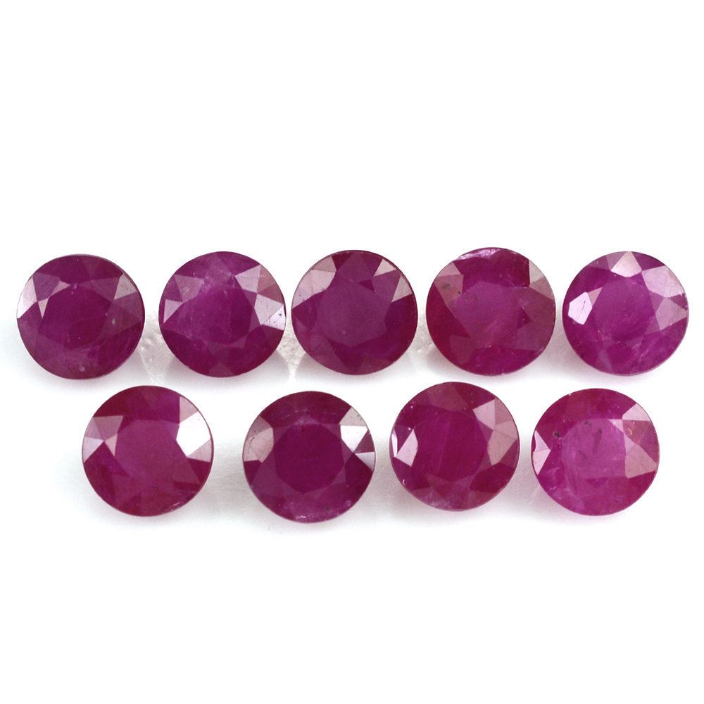 RUBY CUT ROUND 6MM 1.16 Cts.