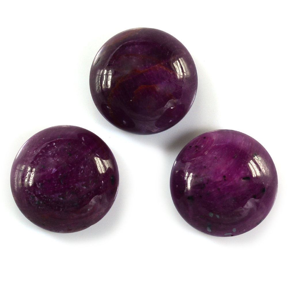 RUBY ROUND CAB 14MM 13.39 Cts.