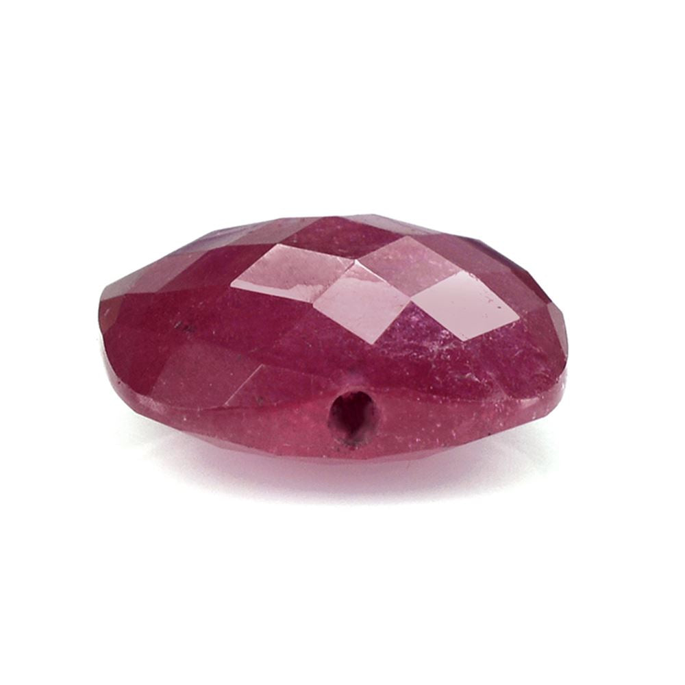 RUBY BRIOLETTE CUSHION (GLASS FILLED) (HALF DRILL) 13MM 9.80 Cts.