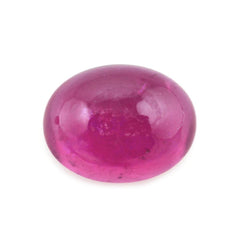 GLASSFILLED RUBY OVAL CAB 9X7MM 2.76 Cts.