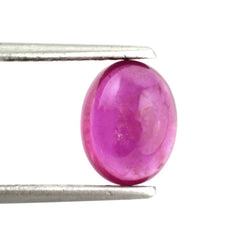 GLASSFILLED RUBY OVAL CAB 9X7MM 2.76 Cts.